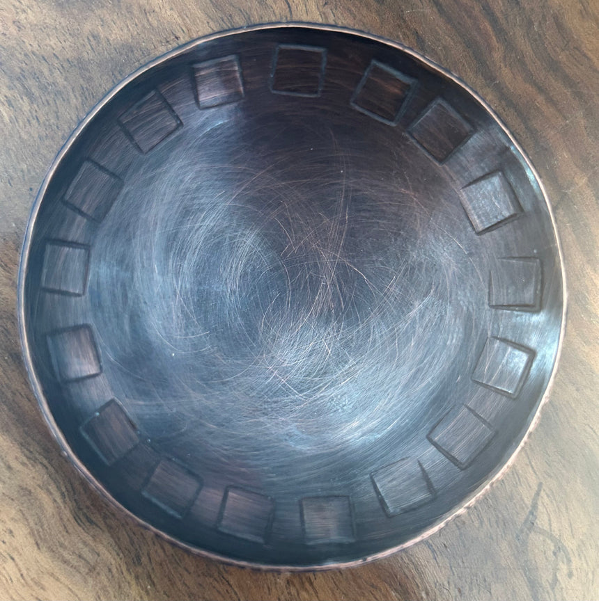 Melissa Montague: Tiny oxidised copper bowl